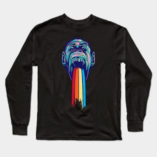 Rainbow Monkey Long Sleeve T-Shirt